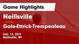 Neillsville  vs Gale-Ettrick-Trempealeau  Game Highlights - Feb. 14, 2019