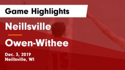 Neillsville  vs Owen-Withee  Game Highlights - Dec. 3, 2019