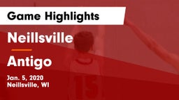 Neillsville  vs Antigo  Game Highlights - Jan. 5, 2020