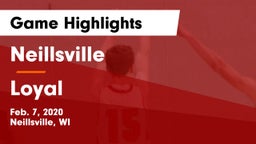 Neillsville  vs Loyal  Game Highlights - Feb. 7, 2020