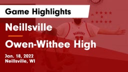 Neillsville  vs Owen-Withee High Game Highlights - Jan. 18, 2022