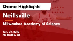 Neillsville  vs Milwaukee Academy of Science Game Highlights - Jan. 22, 2022