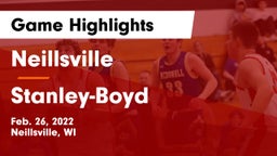 Neillsville  vs Stanley-Boyd  Game Highlights - Feb. 26, 2022