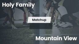 Matchup: Holy Family High vs. Mountain View High 2016