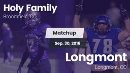 Matchup: Holy Family High vs. Longmont  2016