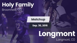 Matchup: Holy Family High vs. Longmont  2016