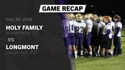 Recap: Holy Family  vs. Longmont  2016