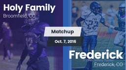 Matchup: Holy Family High vs. Frederick  2016