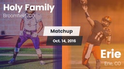 Matchup: Holy Family High vs. Erie  2016