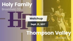 Matchup: Holy Family High vs. Thompson Valley  2017
