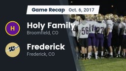 Recap: Holy Family  vs. Frederick  2017