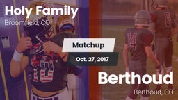 Matchup: Holy Family High vs. Berthoud  2017