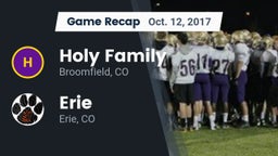 Recap: Holy Family  vs. Erie  2017