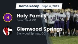 Recap: Holy Family  vs. Glenwood Springs  2019
