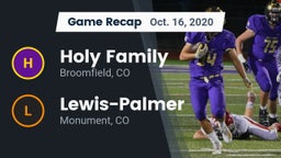 Recap: Holy Family  vs. Lewis-Palmer  2020