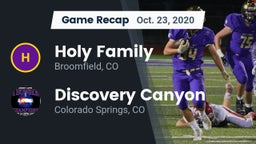 Recap: Holy Family  vs. Discovery Canyon  2020