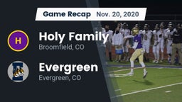 Recap: Holy Family  vs. Evergreen  2020