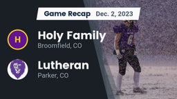 Recap: Holy Family  vs. Lutheran  2023