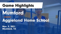 Mumford  vs Aggieland Home School Game Highlights - Nov. 9, 2021