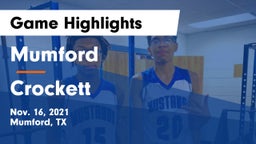 Mumford  vs Crockett  Game Highlights - Nov. 16, 2021