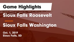 Sioux Falls Roosevelt  vs Sioux Falls Washington  Game Highlights - Oct. 1, 2019
