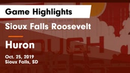 Sioux Falls Roosevelt  vs Huron  Game Highlights - Oct. 25, 2019