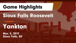 Sioux Falls Roosevelt  vs Yankton  Game Highlights - Nov. 5, 2019