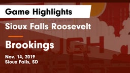Sioux Falls Roosevelt  vs Brookings  Game Highlights - Nov. 14, 2019