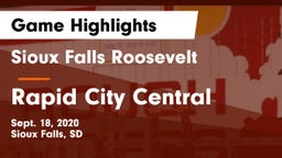 Sioux Falls Roosevelt  vs Rapid City Central  Game Highlights - Sept. 18, 2020