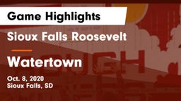 Sioux Falls Roosevelt  vs Watertown  Game Highlights - Oct. 8, 2020