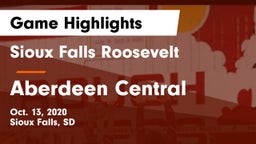 Sioux Falls Roosevelt  vs Aberdeen Central  Game Highlights - Oct. 13, 2020