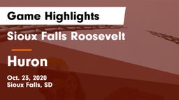 Sioux Falls Roosevelt  vs Huron  Game Highlights - Oct. 23, 2020