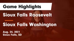Sioux Falls Roosevelt  vs Sioux Falls Washington  Game Highlights - Aug. 24, 2021