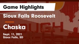 Sioux Falls Roosevelt  vs Chaska  Game Highlights - Sept. 11, 2021
