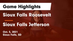 Sioux Falls Roosevelt  vs Sioux Falls Jefferson  Game Highlights - Oct. 5, 2021