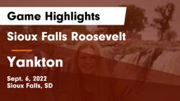Sioux Falls Roosevelt  vs Yankton  Game Highlights - Sept. 6, 2022