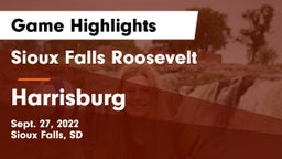 Sioux Falls Roosevelt  vs Harrisburg  Game Highlights - Sept. 27, 2022