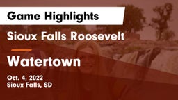 Sioux Falls Roosevelt  vs Watertown  Game Highlights - Oct. 4, 2022