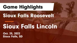 Sioux Falls Roosevelt  vs Sioux Falls Lincoln  Game Highlights - Oct. 25, 2022