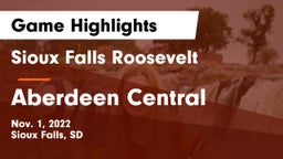 Sioux Falls Roosevelt  vs Aberdeen Central  Game Highlights - Nov. 1, 2022