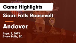 Sioux Falls Roosevelt  vs Andover  Game Highlights - Sept. 8, 2023