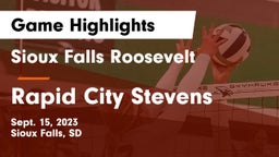 Sioux Falls Roosevelt  vs Rapid City Stevens  Game Highlights - Sept. 15, 2023