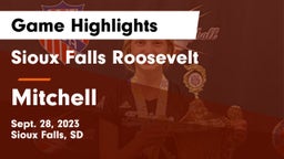 Sioux Falls Roosevelt  vs Mitchell  Game Highlights - Sept. 28, 2023