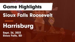 Sioux Falls Roosevelt  vs Harrisburg  Game Highlights - Sept. 26, 2023