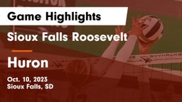 Sioux Falls Roosevelt  vs Huron  Game Highlights - Oct. 10, 2023