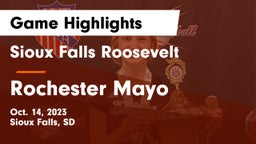 Sioux Falls Roosevelt  vs Rochester Mayo  Game Highlights - Oct. 14, 2023