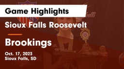 Sioux Falls Roosevelt  vs Brookings  Game Highlights - Oct. 17, 2023