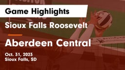 Sioux Falls Roosevelt  vs Aberdeen Central  Game Highlights - Oct. 31, 2023