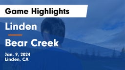 Linden  vs Bear Creek  Game Highlights - Jan. 9, 2024
