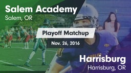 Matchup: Salem Academy High vs. Harrisburg  2016